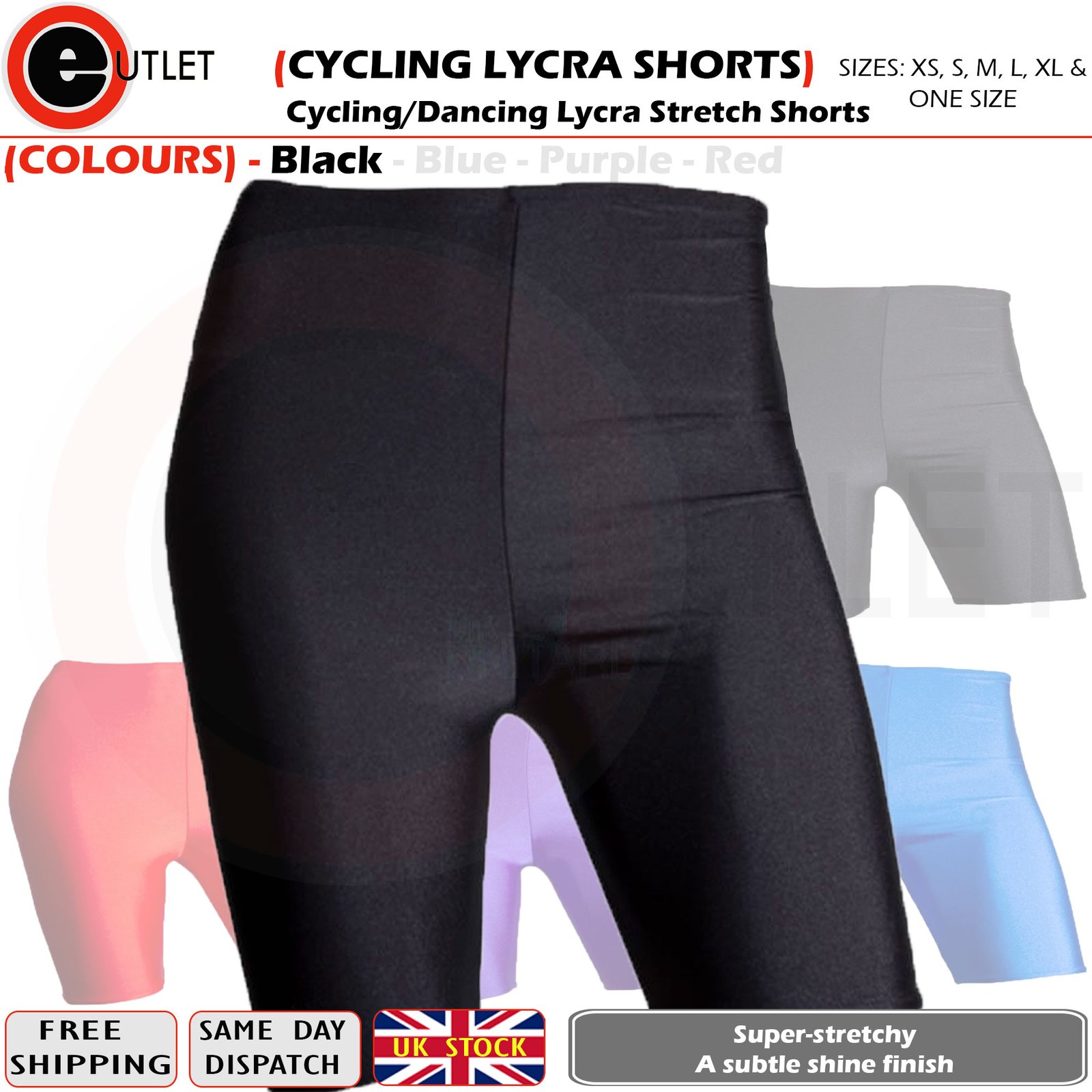 Children Lycra PE Shorts School Kids Cycling Sports Boys Girls Unisex Gym Dance