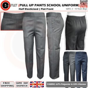 Pull-up pants boys' school uniform