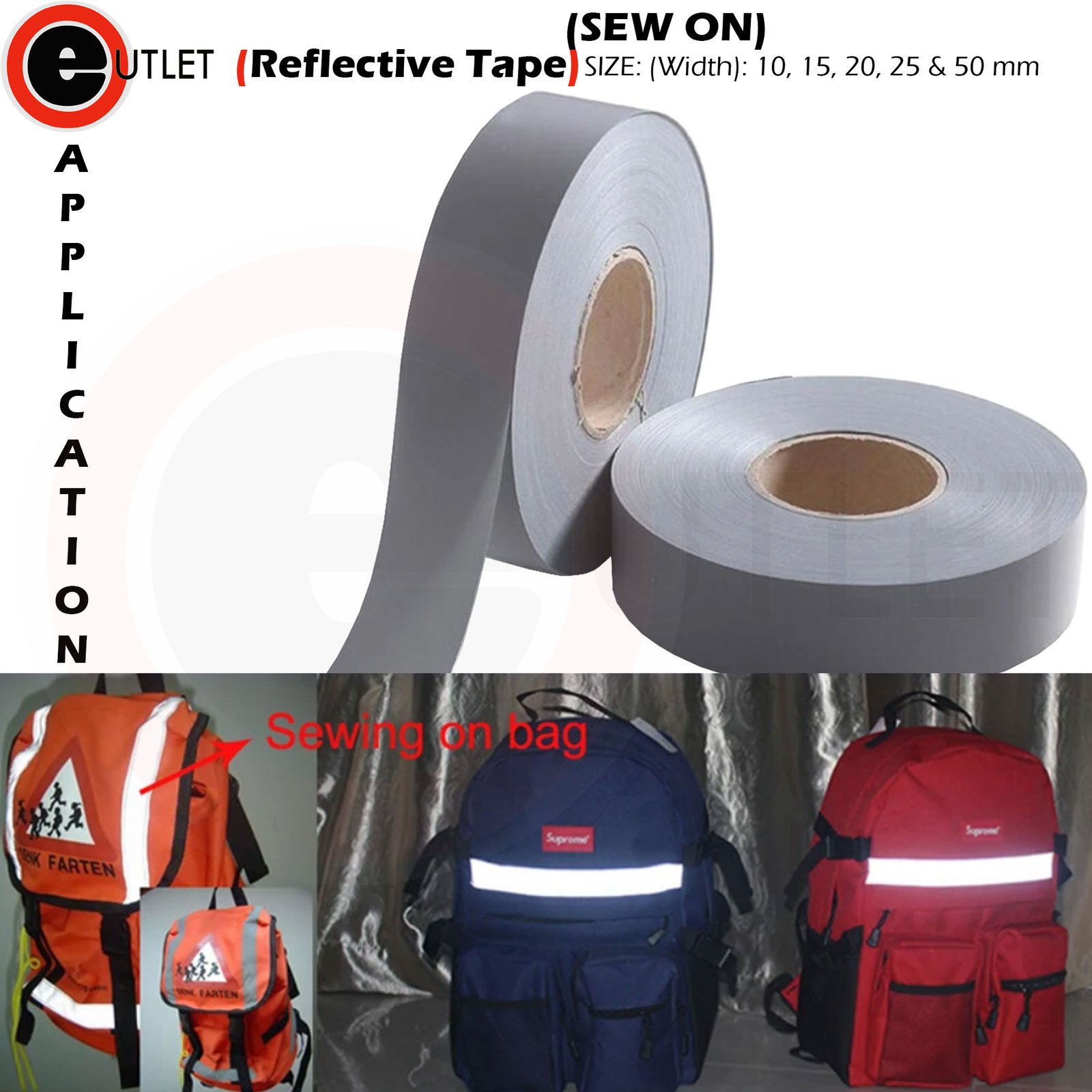 Reflective Sew On Tape | Hi Visibility