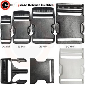 Slide release buckles