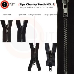 Zip chunky teeth NO8